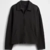 Chaqueta con cremallera oversize de peso pesado para adultos