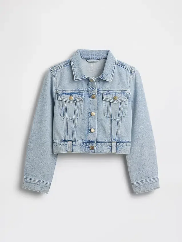 Chaqueta corta de mezclilla para niños