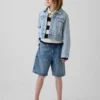 Chaqueta corta de mezclilla para niños