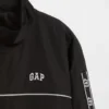 Chaqueta cortavientos con logo de estilo relajado para niños