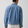 Chaqueta cuadrada de cambray