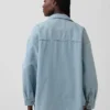 Chaqueta de camisa de mezclilla oversize