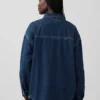 Chaqueta de camisa de mezclilla oversize