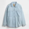 Chaqueta de camisa de mezclilla oversize