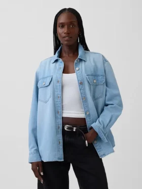 Chaqueta de camisa estilo western
