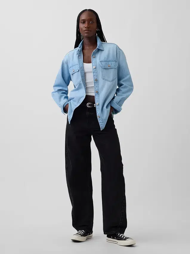 Chaqueta de camisa estilo western