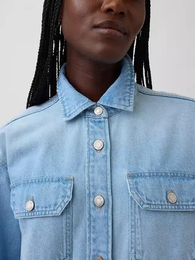 Chaqueta de camisa estilo western
