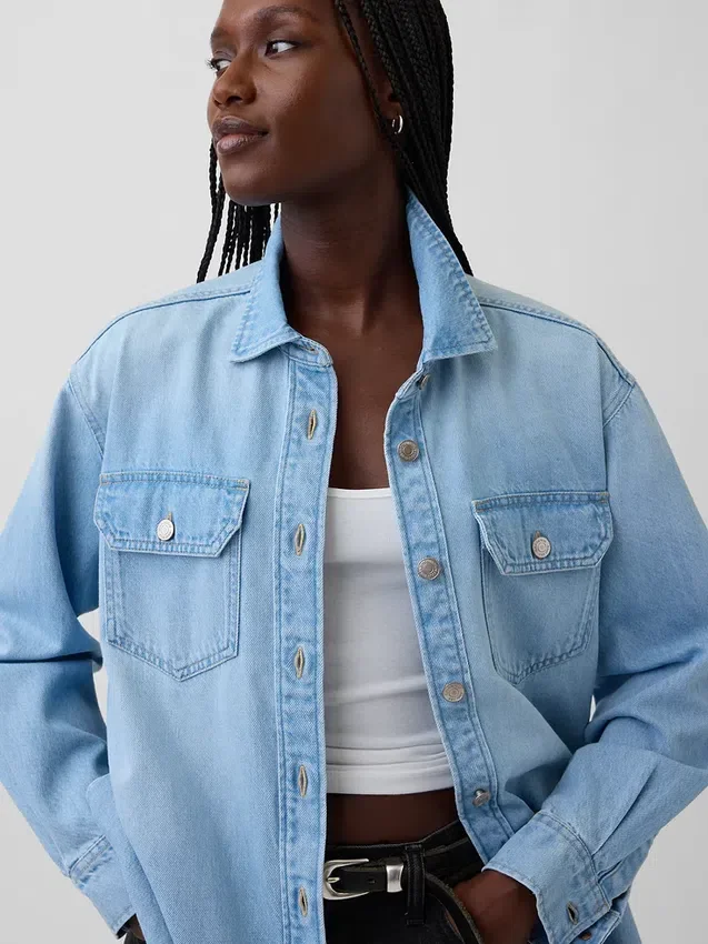 Chaqueta de camisa estilo western