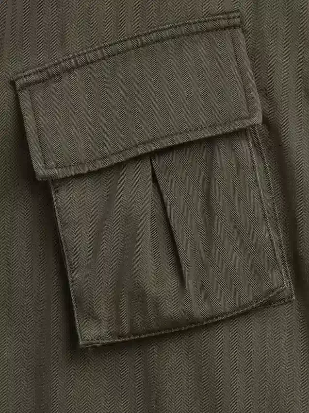 Chaqueta de campo de corte holgado