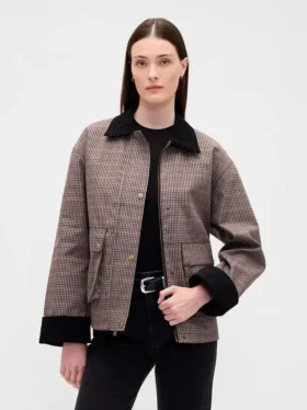 Chaqueta de granero a cuadros