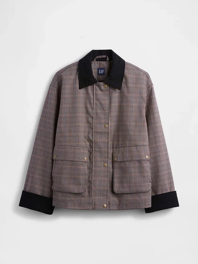 Chaqueta de granero a cuadros