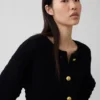 Chaqueta de jerséu texturada 100 % algodón