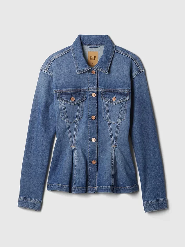 Chaqueta de mezclilla con detalle ajustado