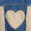 Chaqueta de mezclilla con detalles de sherpa para bebés y niños