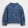 Chaqueta de mezclilla con estampado floral para bebés y niños