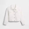 Chaqueta de mezclilla con ojales para niños