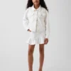 Chaqueta de mezclilla con ojales para niños