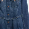 Chaqueta de mezclilla con peplum