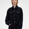 Chaqueta de mezclilla corta y holgada GAP × Victoria Beckham