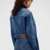 Chaqueta de mezclilla corta y holgada GAP × Victoria Beckham