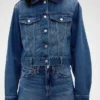 Chaqueta de mezclilla corta y holgada GAP × Victoria Beckham