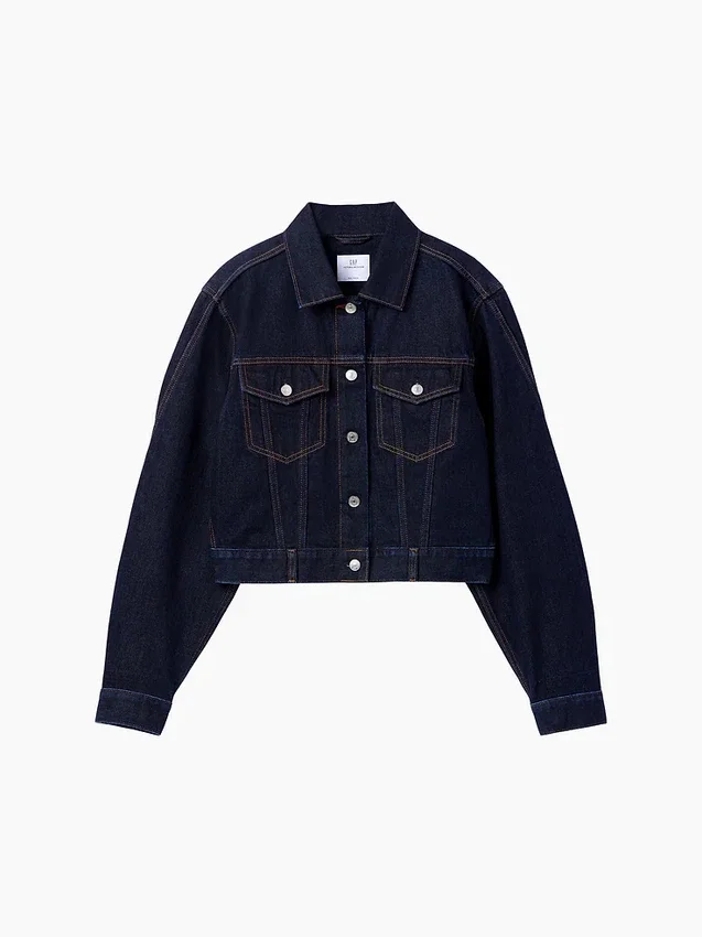 Chaqueta de mezclilla corta y holgada GAP × Victoria Beckham