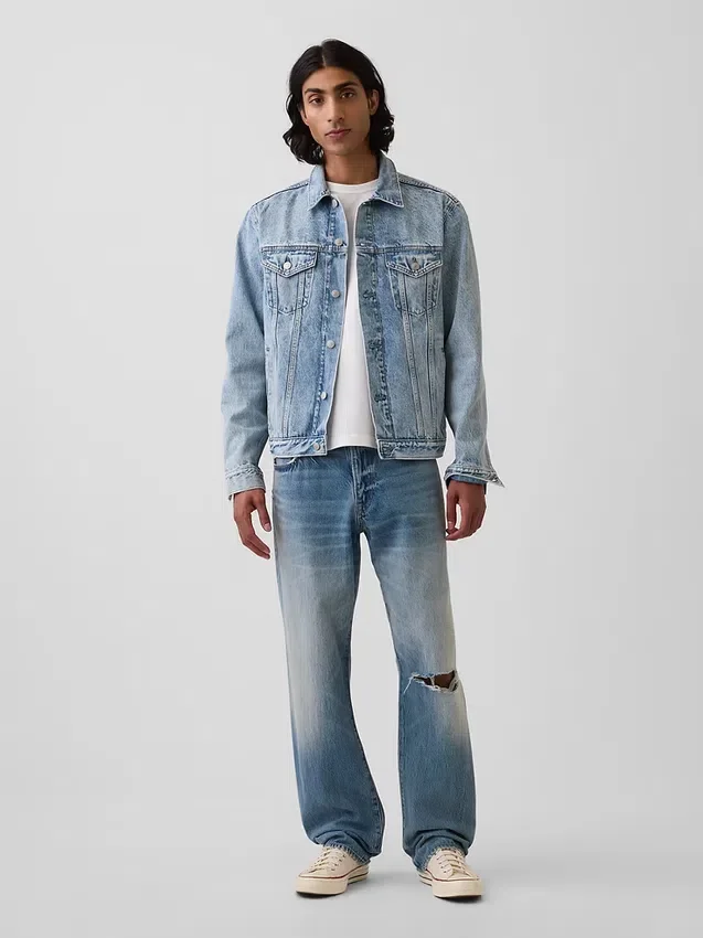Chaqueta de mezclilla icónica clásica