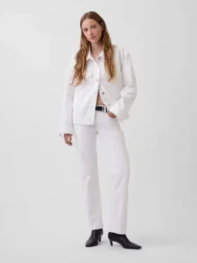 Chaqueta de mezclilla icónica de corte oversize