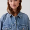 Chaqueta de mezclilla icónica de corte oversize