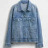 Chaqueta de mezclilla icónica de corte oversize
