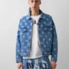 Chaqueta de mezclilla oversize con estampado de lunares Icon de GAP × Awake NY