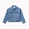 Chaqueta de mezclilla oversize con estampado de lunares Icon de GAP × Awake NY