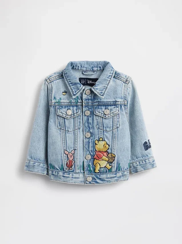 Chaqueta de mezclilla para bebé con el icono de Winnie the Pooh