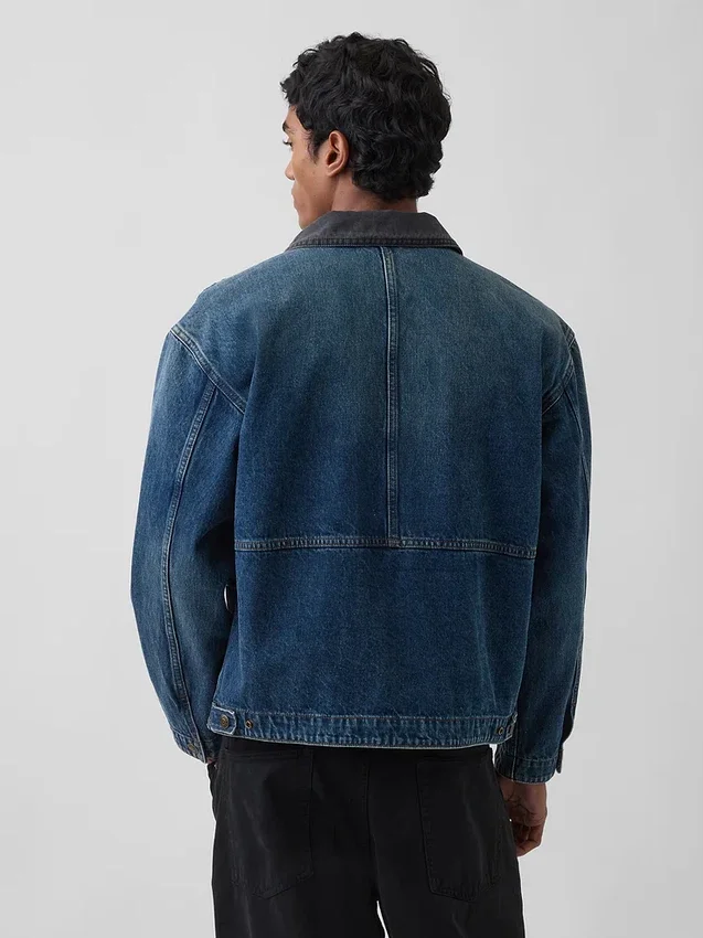 Chaqueta de trabajo de mezclilla