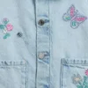 Chaqueta de trabajo de mezclilla bordada para bebés y niños