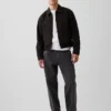 Chaqueta de trabajo de mezclilla de corte cuadrado