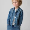 Chaqueta de trabajo de mezclilla para bebés y niños