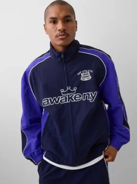 Chaqueta deportiva oversize reciclada GAP × Awake Ny