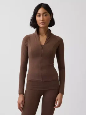 Chaqueta GapFit Smooth con cremallera