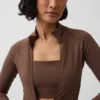 Chaqueta GapFit Smooth con cremallera