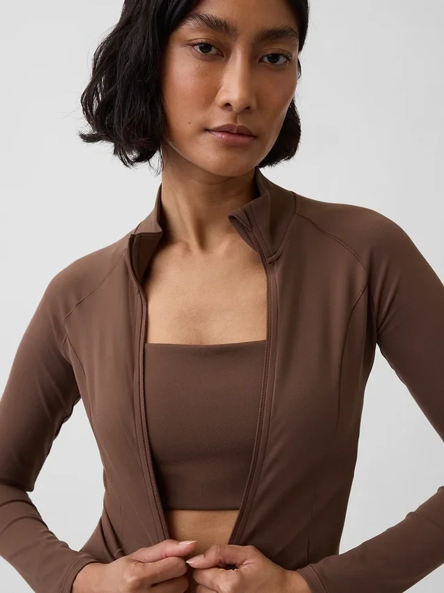 Chaqueta GapFit Smooth con cremallera