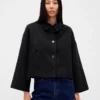 Chaqueta holgada de mezcla de lana