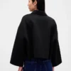 Chaqueta holgada de mezcla de lana