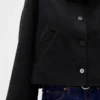 Chaqueta holgada de mezcla de lana