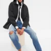 Chaqueta tipo camisa acolchada