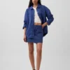 Chaqueta tipo camisa de corte oversize