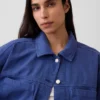 Chaqueta tipo camisa de corte oversize