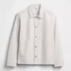 Chaqueta tipo camisa holgada de lona