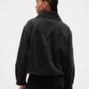 Chaqueta tipo capullo oversize de mezclilla