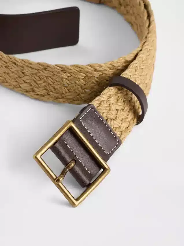 Cinturón de rafia
